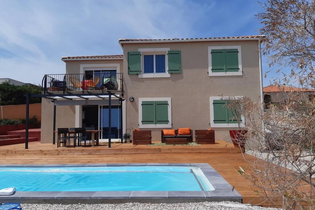 Maison Avec Vue Sur La Mer Et Avec Piscine A Fitou Dış mekan fotoğraf
