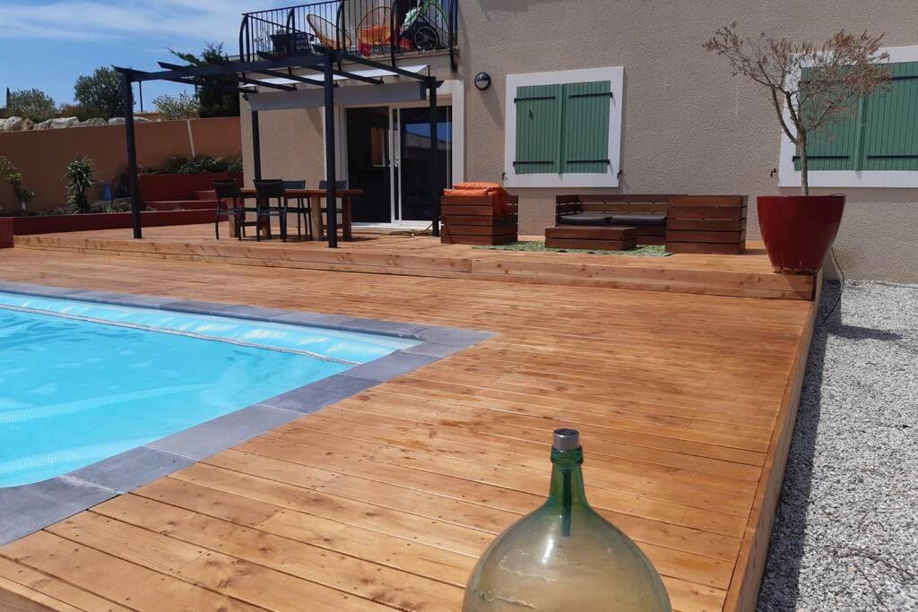 Maison Avec Vue Sur La Mer Et Avec Piscine A Fitou Dış mekan fotoğraf